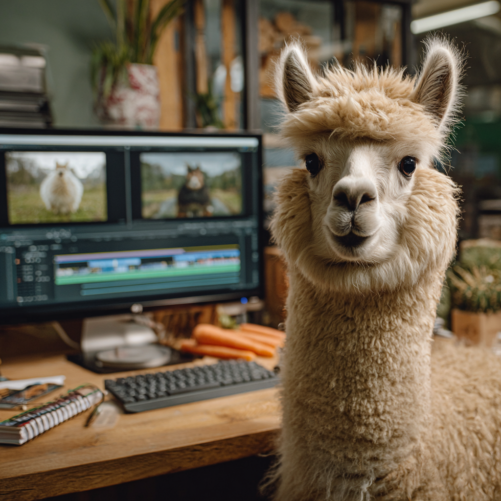 services-01 Entropytimes An Alpaca Is Concentrated Editing A Video In A C 4adcb848 A80e 476f Ad3d F067042fe398 2